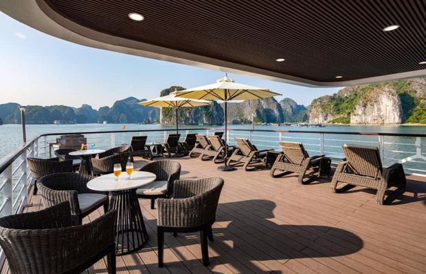 Jade Sails Cruise's sundeck